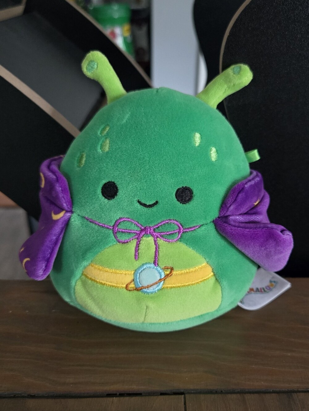 Squishmallows Halloween Tortellini Alien Plush Purple Sorcerer Cape Saturn Belt